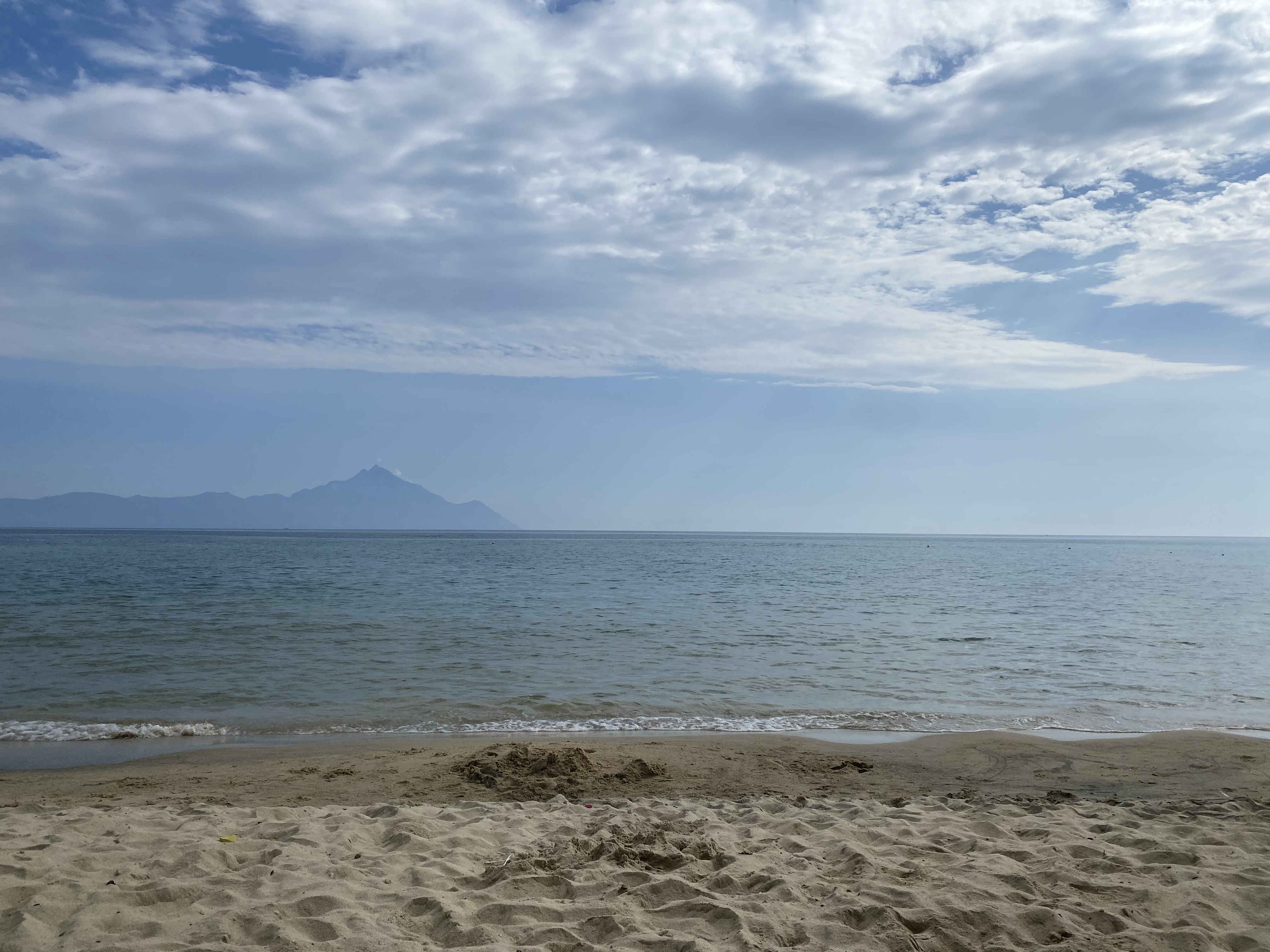 Beach in front of the house